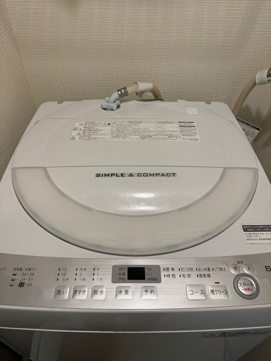 SHARP 穴なし洗濯機