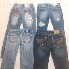 MJ3476レディース デニムパンツ 13点まとめ売り サイズМ中心 刺繍 ダメージスキニー ストレートの画像