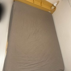 【最終値下げ】北欧スタイル おしゃれ　ダブルベッド ベットフレームの画像