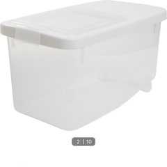 密閉式米びつ6kg ローラー付き　ニトリ　キッチン用品の画像