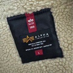 新品　ALPHA INDUSTRIES ダブルライダースジャケット Lの画像