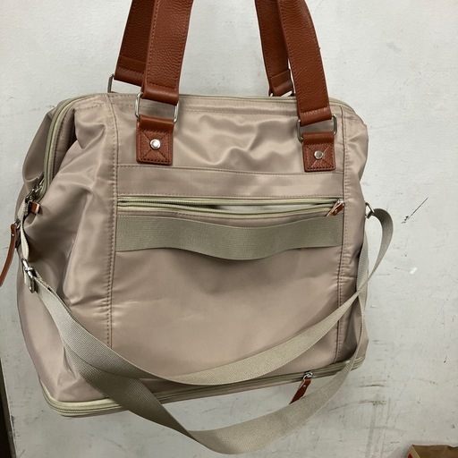 ☆値下げ☆O2411-260 ボストンバッグ 2way ベージュ 中古美品