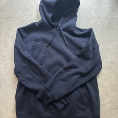 【譲り先決定】GU  裏起毛パーカー XL ネイビー