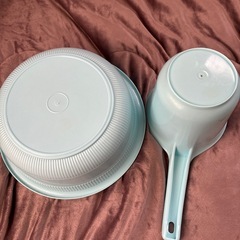 ミッキーミニーの洗面器2つの画像