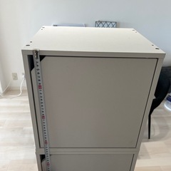 収納ボックス　白4つの画像