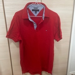 TOMMY HILFIGER 赤 ポロシャツ L