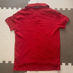 TOMMY HILFIGER 赤 ポロシャツ Lの画像