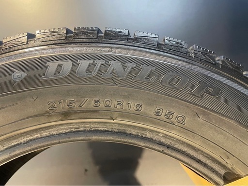 【9分山】2017年製 215/60R16 ダンロップ　ウィンターマックスWM02　★４本セット　タイヤまにあ S32