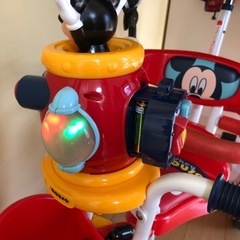 ミッキーマウス　舵取り三輪車の画像