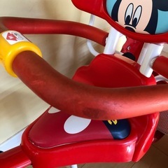 ミッキーマウス　舵取り三輪車の画像