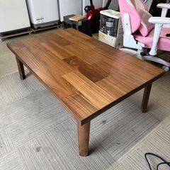 【超美品‼️】定価30,454円♪ ニトリ 120cm幅カジュアルこたつ 家具調コタツ 長方形 コントローラー付き ウォールナット材ダークブラウン♪