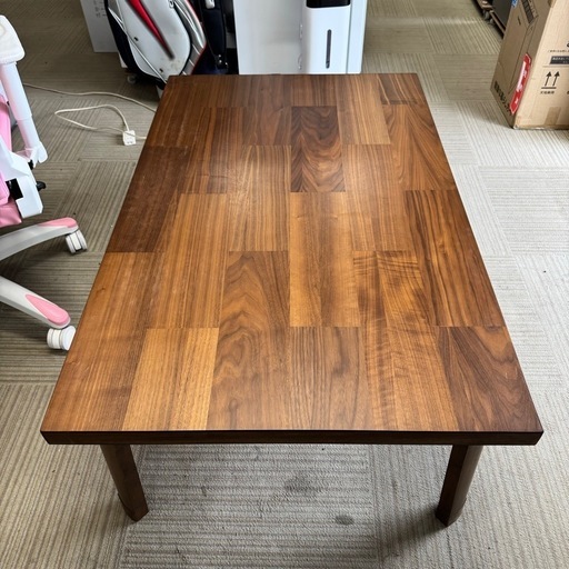 【超美品‼️】定価30,454円♪ ニトリ 120cm幅カジュアルこたつ 家具調コタツ 長方形 コントローラー付き ウォールナット材ダ