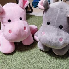 かばのぬいぐるみ男女ペア