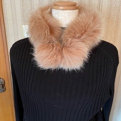 ラビットファー襟巻き