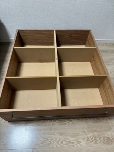 無印　\u003c2個セット\u003e ベッドフレーム下収納　大　ウォールナット