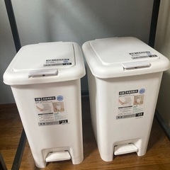 2個　抗菌・消臭2WAYペダルペール（20Lホワイト）