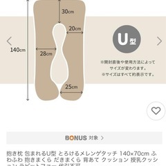 U型抱き枕★差し上げますの画像