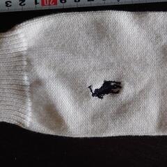 ポロ　ラルフローレン　白ハイソックス！未使用。の画像