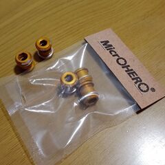 チェーンリング　ボルト　金色　MicroHERO　シングル／ダブ...