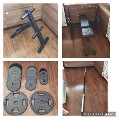 オリンピックバーベル ベンチプレス トレーニングセット 筋トレ ...