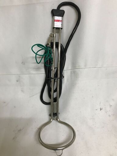 【北見市発】加島 水･バケツ用パイプヒーター WP-110 1997年製 シルバー (D6131w)