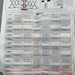 【中古】スノーメッシュ　簡単取付非金属ウレタンネット型チェーン4輪分の画像