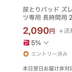 尿とりパッド ズレずに安心 紙パンツ専用 長時間用 20枚入の画像