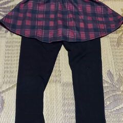 【処分】☆こども服☆裏あったかレギンス付きスカート☆