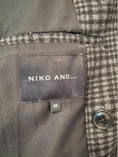 【niko and　メンズコート　Mサイズ 】ニコアンド　ジャケット　黒 メンズ 　福岡県　博多　吉塚　箱崎　天神