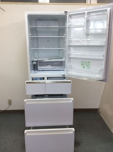 （11/17受渡済）YJT9803【Panasonic/パナソニック 5ドア冷蔵庫】美品 2020年製 NR-E415PV-W 家電 