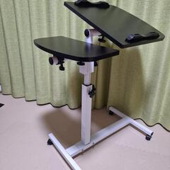 サイドテーブル　昇降式　パソコンデスク