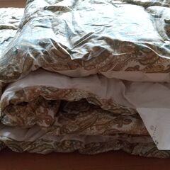 掛け布団　羊毛混掛け布団　１５０×２００cm　使用１回　保管品の画像