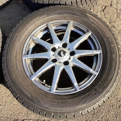 アルミホイール 12800円 16×6.5J スタッドレスタイヤ 215/65R16 ダンロップ 12年製🌟14の画像