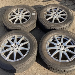 アルミホイール 12800円 16×6.5J スタッドレスタイヤ 215/65R16 ダンロップ 12年製🌟14の画像