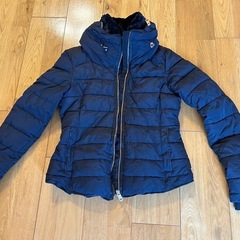 【美品】値下げ ZARA BASIC ネイビー ダウンジャケット