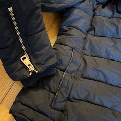 【美品】値下げ ZARA BASIC ネイビー ダウンジャケットの画像