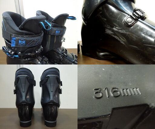 Hart Quest 27.0cm スキーブーツ ブラック アウトソール 316mm 3バックル スキー靴 ハート 札幌市 新道東店