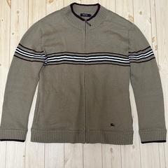 BURBERRY black label チャック付きニット