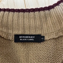 BURBERRY black label チャック付きニットの画像