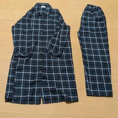 レディース　パジャマ　授乳口あり　チェック柄