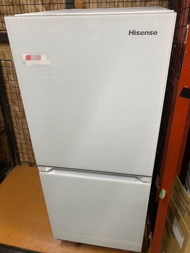 ☆中古￥13,800！Hisense　134㍑2ドア冷蔵庫　家電　2020年製　HR-G13B-W型　幅48㎝ｘ奥行59㎝ｘ高さ113㎝　【BK050】