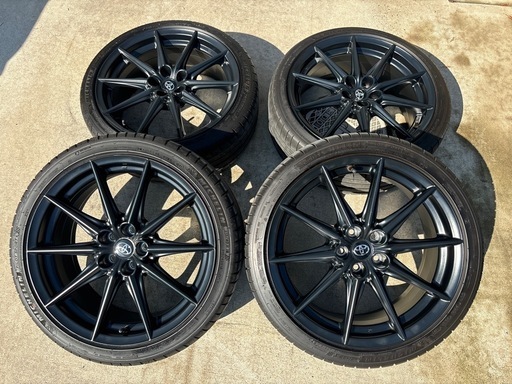 【受付終了】GR86 RZ用純正ホイール 4本 18 × 7.5J 48 5H 215/40R18 ノーマルタイヤ ホイール4本セット
