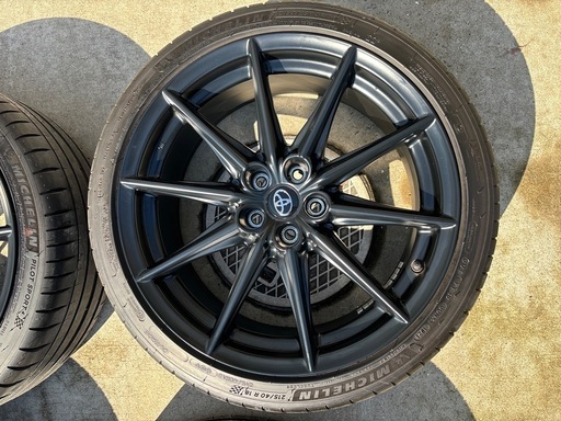 【受付終了】GR86 RZ用純正ホイール 4本 18 × 7.5J 48 5H 215/40R18 ノーマルタイヤ ホイール4本セット