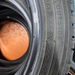 値下げ　バリ山165/55R15 スタッドレスタイヤの画像