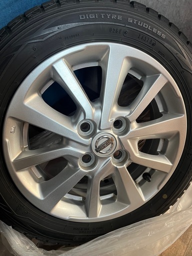 日産 デイズ ルークス 純正アルミホイール 14×4.5J ＋46  ダンロップ スタッドレスタイヤ 155/65R14 ４本セット