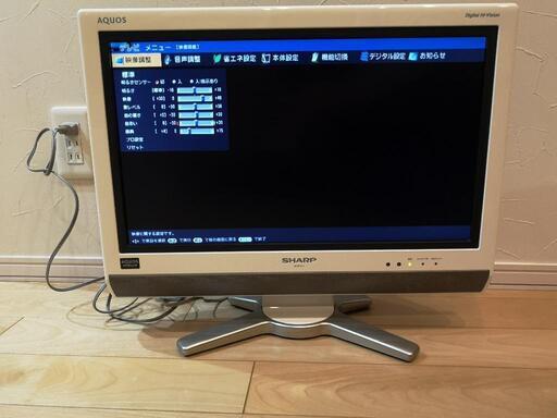 20インチTV  AQUOS(SHARP)　LC-20D30