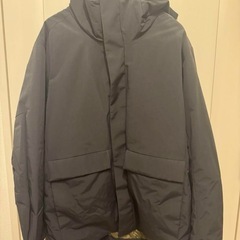 UNIQLO ユニクロ　ハイブリットダウンパーカー　黒  フード...