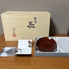 取引決定【未使用】蓋付湯呑みと茶托の画像