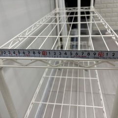 NITORI　ニトリ　スチールラック（STANDARD幅85cm 3段 ホワイト）　半額以下の画像