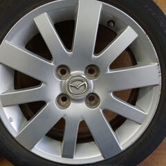 マツダ純正アルミホイール＋夏タイヤ　デミオＤＹ３Ｗ　ダンロップ　ＥＣ２０３　175/60R15の画像